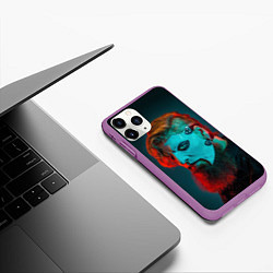 Чехол iPhone 11 Pro матовый James Root - Slipknot - We are Not Your Kind, цвет: 3D-фиолетовый — фото 2