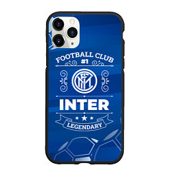 Чехол iPhone 11 Pro матовый Inter FC 1, цвет: 3D-черный