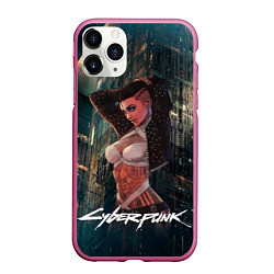 Чехол iPhone 11 Pro матовый VI ВИ CYBERPUNK2077