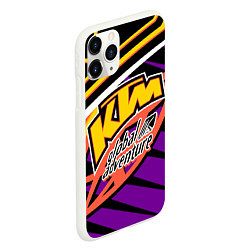 Чехол iPhone 11 Pro матовый KTM VINTAGE 90S, цвет: 3D-белый — фото 2