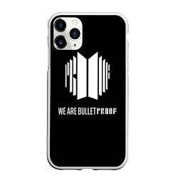 Чехол iPhone 11 Pro матовый BTS WE ARE BULLETPROOF БТС - мы пуленепробиваемые, цвет: 3D-белый