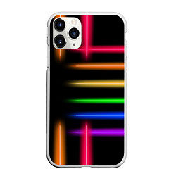 Чехол iPhone 11 Pro матовый Неоновое свечение Minimalism Neon, цвет: 3D-белый