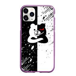 Чехол iPhone 11 Pro матовый Monokuma брызги