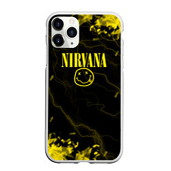 Чехол iPhone 11 Pro матовый Nirvana молнии, цвет: 3D-белый
