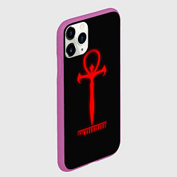 Чехол iPhone 11 Pro матовый Vampire: The Masquerade - Bloodhunt Logo Лого, цвет: 3D-фиолетовый — фото 2