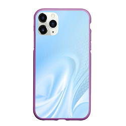 Чехол iPhone 11 Pro матовый Голубые завихрения, цвет: 3D-фиолетовый