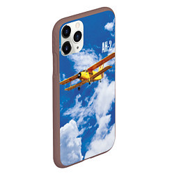 Чехол iPhone 11 Pro матовый Гражданский самолет Ан-2, цвет: 3D-коричневый — фото 2