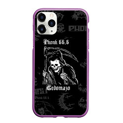 Чехол iPhone 11 Pro матовый Phonk смерть с косой