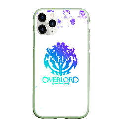 Чехол iPhone 11 Pro матовый Overlord неоновый логотип