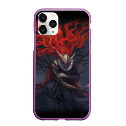 Чехол iPhone 11 Pro матовый ELDEN RING МАЛЕНИЯ MALENIA, цвет: 3D-фиолетовый