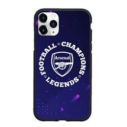 Чехол iPhone 11 Pro матовый Arsenal Легенды Чемпионы, цвет: 3D-черный