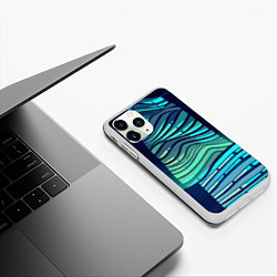 Чехол iPhone 11 Pro матовый Abstraction Архитектура, цвет: 3D-белый — фото 2