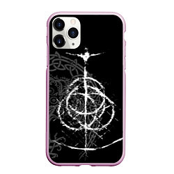 Чехол iPhone 11 Pro матовый КОЛЬЦА ЭЛДЕНА, цвет: 3D-розовый