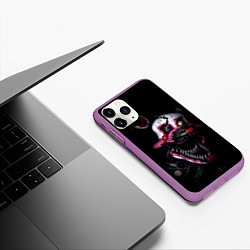 Чехол iPhone 11 Pro матовый Twisted Bonnie, цвет: 3D-фиолетовый — фото 2