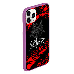 Чехол iPhone 11 Pro матовый Slayer - Reign in Blood, цвет: 3D-фиолетовый — фото 2