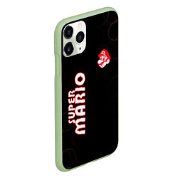 Чехол iPhone 11 Pro матовый Super mario супер Марио, цвет: 3D-салатовый — фото 2