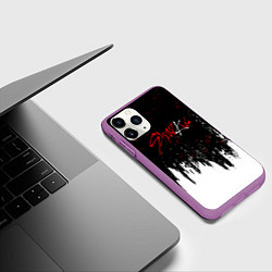 Чехол iPhone 11 Pro матовый Stray kids - changbin, цвет: 3D-фиолетовый — фото 2