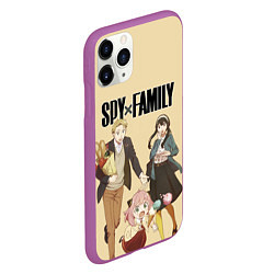 Чехол iPhone 11 Pro матовый Spy x Family: Семья шпиона, цвет: 3D-фиолетовый — фото 2