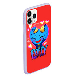 Чехол iPhone 11 Pro матовый POPPY PLAYTIME CUTE HAGGY WAGGY - милый Хагги Вагг, цвет: 3D-светло-сиреневый — фото 2