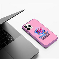 Чехол iPhone 11 Pro матовый POPPY PLAYTIME - KISSY MISSY AND HAGGY WAGGY, цвет: 3D-фиолетовый — фото 2