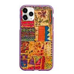 Чехол iPhone 11 Pro матовый Пэчворк Лоскутное одеяло Patchwork Quilt