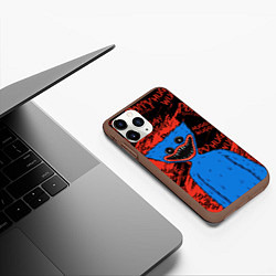 Чехол iPhone 11 Pro матовый ХАГГИ ВАГГИ - HUGGY WUGGY - СИНИЙ МОНСТР, цвет: 3D-коричневый — фото 2