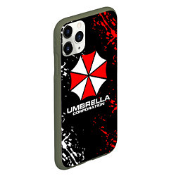 Чехол iPhone 11 Pro матовый Umbrella Corporation Resident Evil, цвет: 3D-темно-зеленый — фото 2