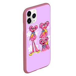 Чехол iPhone 11 Pro матовый РАЗНАЯ КИССИ МИССИ KISSY MISSY, цвет: 3D-малиновый — фото 2