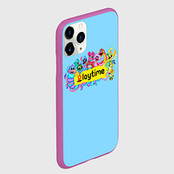 Чехол iPhone 11 Pro матовый POPPY PLAYTIME chapter 2 персонажи, цвет: 3D-фиолетовый — фото 2