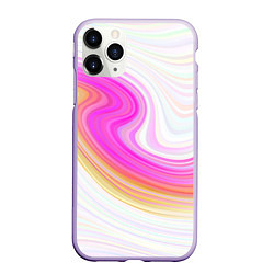 Чехол iPhone 11 Pro матовый Abstract gradient lines