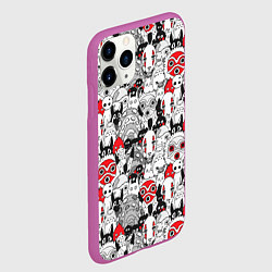 Чехол iPhone 11 Pro матовый Studio Ghibli Stars, цвет: 3D-фиолетовый — фото 2