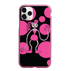 Чехол iPhone 11 Pro матовый Mommy Long Legs Мама длинные ноги, цвет: 3D-малиновый