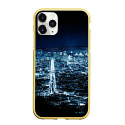 Чехол iPhone 11 Pro матовый Ночной город night city