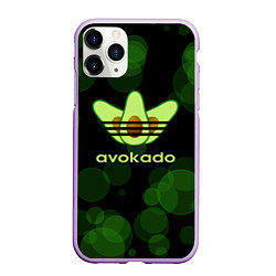 Чехол iPhone 11 Pro матовый Авокадо - Adidas, цвет: 3D-сиреневый