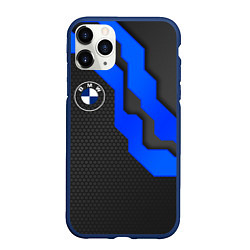 Чехол iPhone 11 Pro матовый BMW - ТЕХНО БРОНЯ, цвет: 3D-тёмно-синий