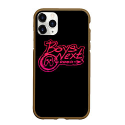 Чехол iPhone 11 Pro матовый BOYS NEXT DOOR, цвет: 3D-коричневый