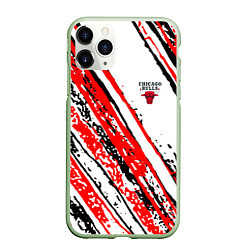 Чехол iPhone 11 Pro матовый CHICAGO BULLS ЧИКАГО БУЛЛС