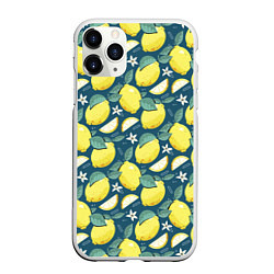 Чехол iPhone 11 Pro матовый Cute lemon pattern