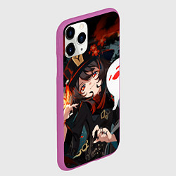 Чехол iPhone 11 Pro матовый ХУ ТАО УЛЬТУЕТ HU TAO ГЕНШИН, цвет: 3D-фиолетовый — фото 2