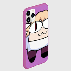 Чехол iPhone 11 Pro матовый Neko sus, цвет: 3D-фиолетовый — фото 2