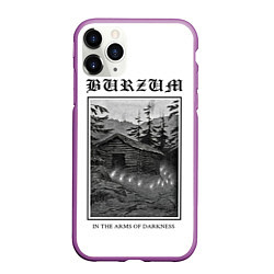 Чехол iPhone 11 Pro матовый In the arms of darkness - Burzum, цвет: 3D-фиолетовый