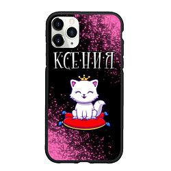 Чехол iPhone 11 Pro матовый Ксения КОШКА Арт, цвет: 3D-черный