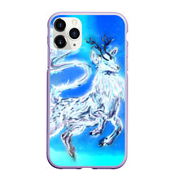 Чехол iPhone 11 Pro матовый Взрослый Твиг из мультфильма Hilda, цвет: 3D-светло-сиреневый