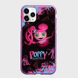 Чехол iPhone 11 Pro матовый Mommy Poppy Playtime, цвет: 3D-фиолетовый