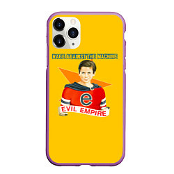 Чехол iPhone 11 Pro матовый Evil Empire - Rage Against the Machine, цвет: 3D-фиолетовый