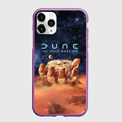 Чехол iPhone 11 Pro матовый Dune: Spice Wars песчаные дюны и рука с базой