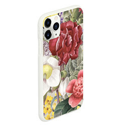 Чехол iPhone 11 Pro матовый Цветы Красочный Садовый Букет, цвет: 3D-белый — фото 2
