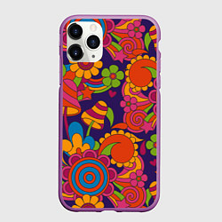 Чехол iPhone 11 Pro матовый Психоделический сюжет