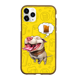 Чехол iPhone 11 Pro матовый BeerBull, цвет: 3D-коричневый