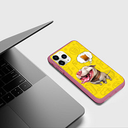 Чехол iPhone 11 Pro матовый BeerBull, цвет: 3D-малиновый — фото 2